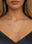 Sword of the Spirit Medallion (Small) in gold, on a necklace, symbolizing the power of God's Word.