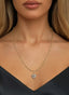 Heart’s Desire Medallion in 14K gold, worn on a necklace, expressing divine purpose and blessing.