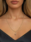 Power & Dominion Medallion in 14K gold, worn on a necklace, symbolizing divine power and authority.