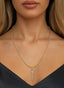 Secret Weapon Medallion (Medium) in 14K gold, worn on a necklace, symbolizing God's perfect timing.