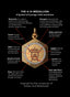 Symbolism chart for Inspocco's 4:14 medallion, inspired by Esther 4:14 & Nehemiah 4:14.