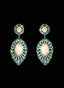 4.48 ct emerald, opal, and diamond earrings, highlighting beauty and unique design.