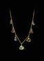 25.6 ct multi-color tourmaline fringe necklace, highlighting gemstone color, beauty and design.