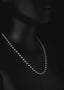 PRICELESS PEARL NECKLACE, SHORT (DARK GRAY)